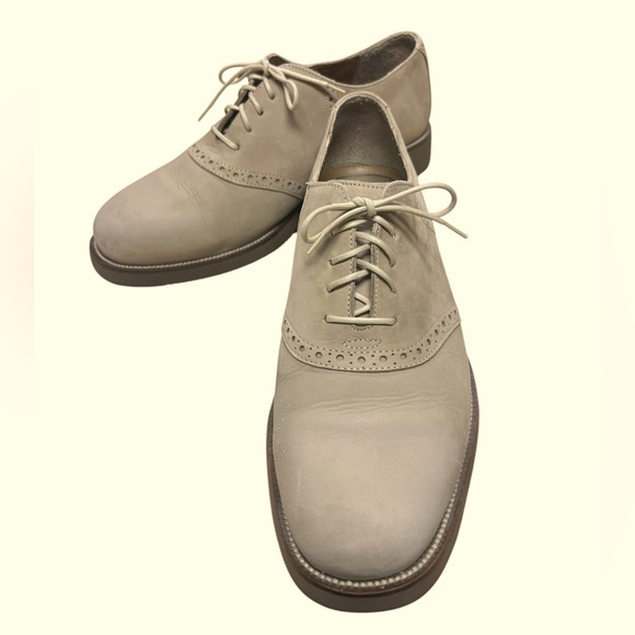 M S Trask men’s size 11 newer worn once suede derby style lace up shoe quality - Picture 2 of 8